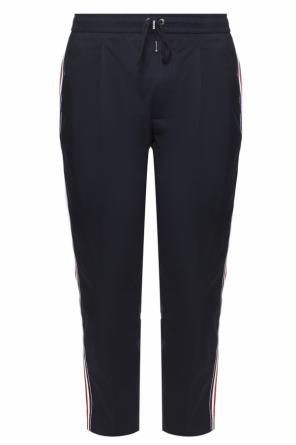 Side-stripe pleat-front trousers, zdjęcie 1 Side-stripe pleat-front trousers od Moncler